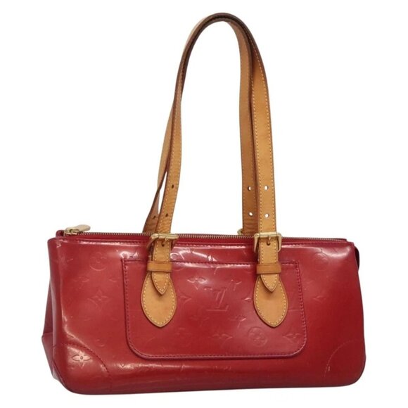 LOUIS VUITTON Vernis Rosewood Avenue Bag Pomme D'amour M93507 LV Auth BA4909 - Picture 1 of 16